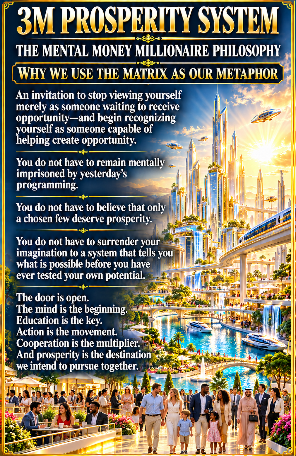 The Mental Money Millionaire Philosophy — Why we use the Matrix as our metaphor
