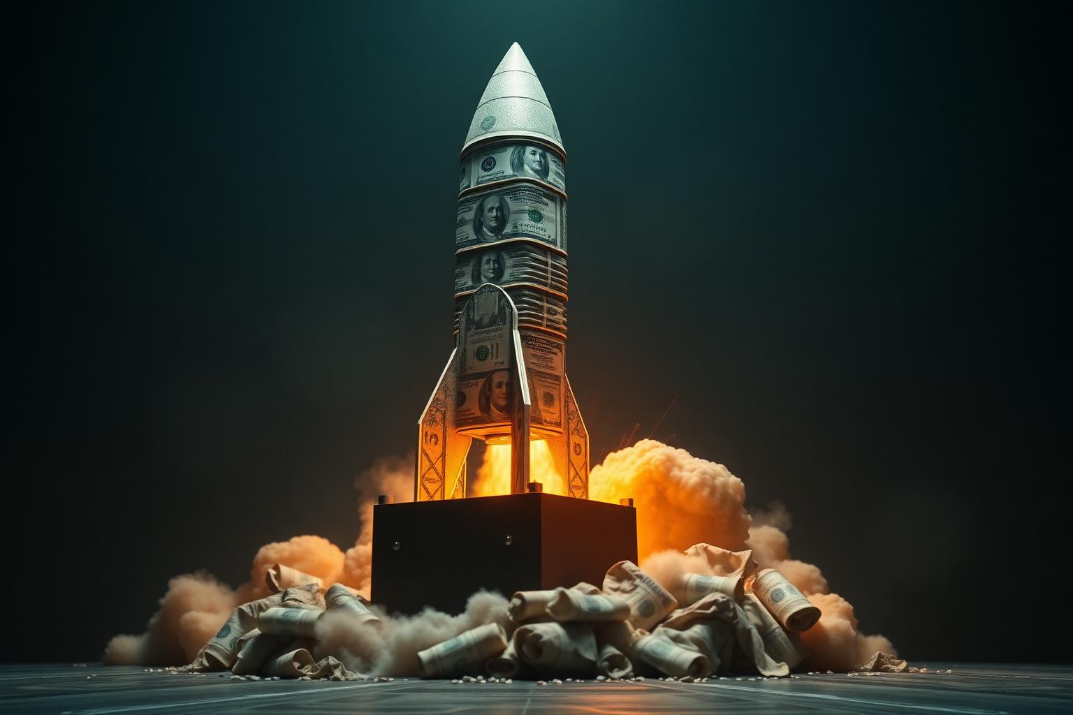 Cash Rocket Launch
