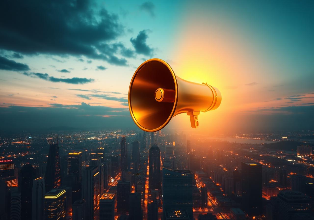 Megaphone Over The City