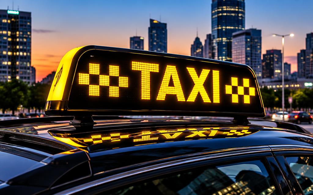 LED Taxi Roof Sign